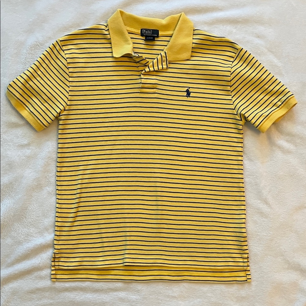 Polo by Ralph Lauren Yellow and Navy Striped Polo Boy’s Shirt